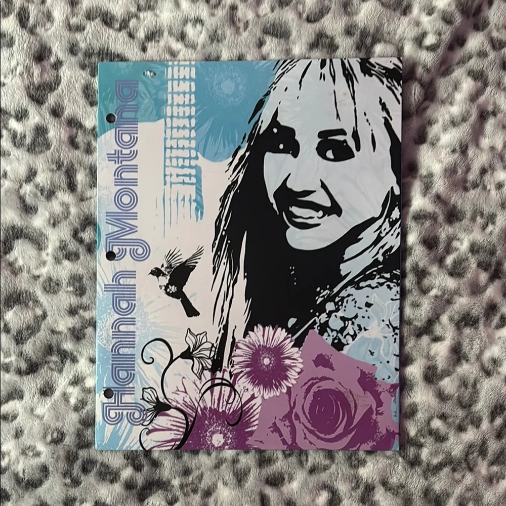 Disney Hannah Montana Floral Folders - Blue and Purple